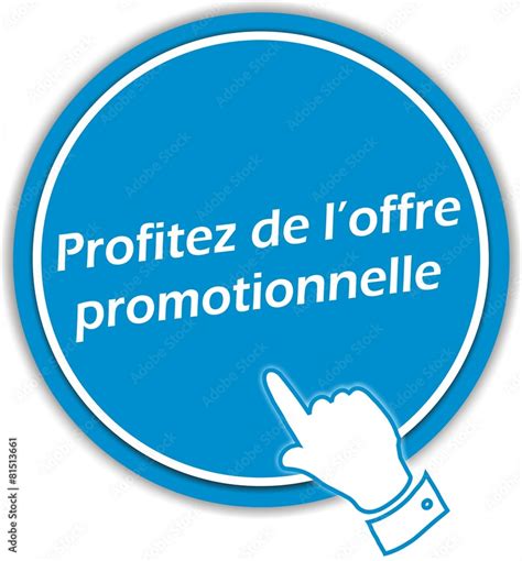 Bouton Offre Promotionnelle Stock Vector Adobe Stock