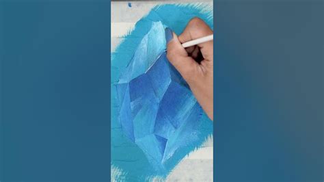 Diamond Acrylic Painting Using Masking Tape｜satisfying Masking Tape