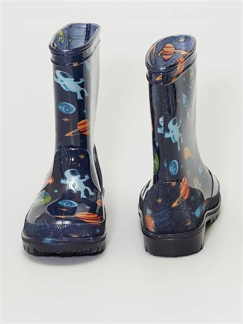 Bottes De Pluie Lumineuses Bleu Kiabi