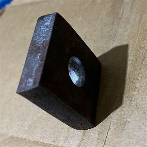 40x40mm LXW 12mm Mild Steel Square Plate Washer Inner Diameter 14 Mm