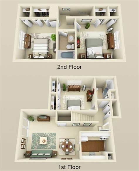 Here are some 2 story floor plans for your future sims homes ! 💕 ...