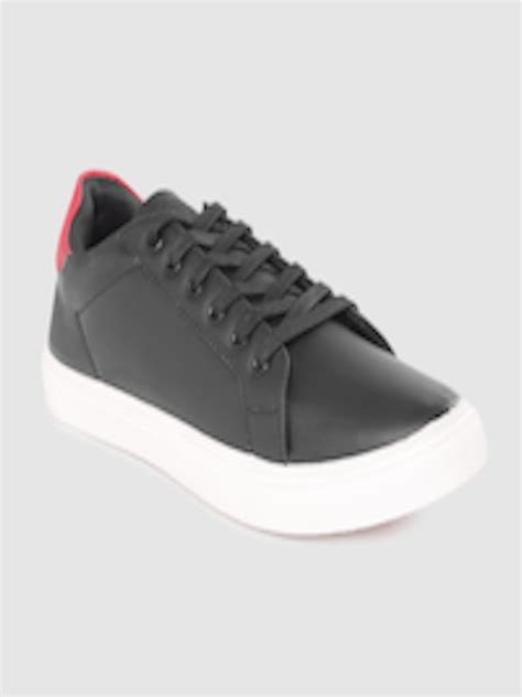 Buy The Roadster Lifestyle Co Men Black Solid Sneakers Casual Shoes