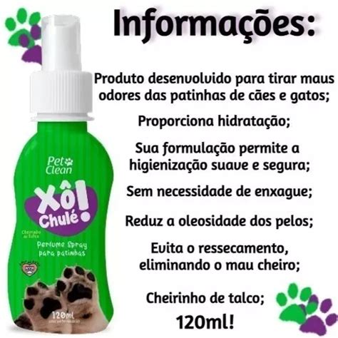 Spray Tira Chulé Higieniza E Hidrata Patas De Cães Pet 120ml Mebuscar