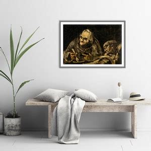 Francisco Goya Two Old Men Eating Soup 1823 Classic Painting Photo