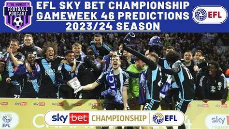 Gameweek Score Predictions Efl Sky Bet Championship Season