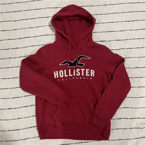 Red Hollister Hoodie I Believe These Are No Longer Depop