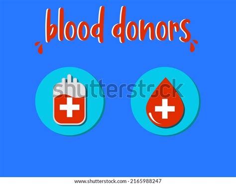 Blood Donors Vector Icon World Blood Stock Vector Royalty Free