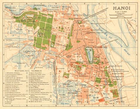 Map Of Hanoi From 1920 By Imperial Japanese Government Railways The