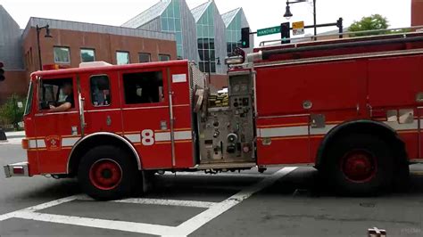 Boston Fire Department Engine 8 Ladder 1 Responding YouTube