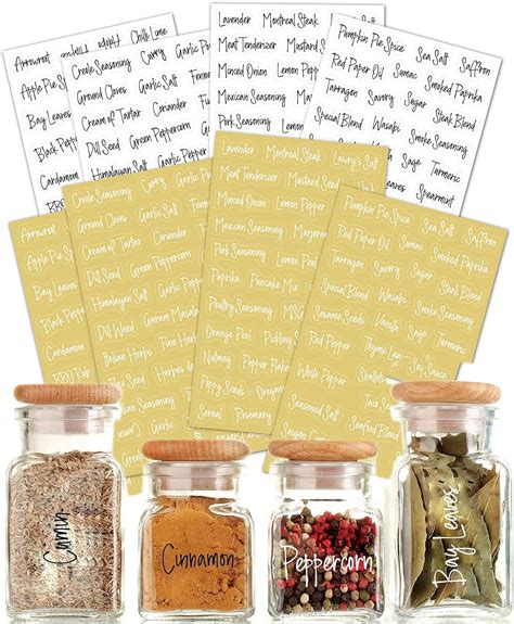 Amazon Park Spice Labels For Jars All Purpose Labels