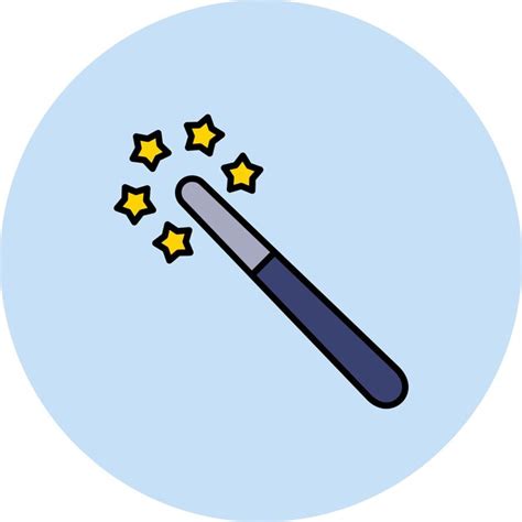 Premium Vector Magic Stick Flat Illustration