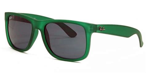 Ray Ban Rb4165 Justin 897 87 Sunglasses In Green Smartbuyglasses Usa