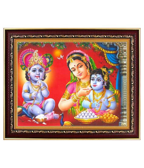 Avercart Lord Krishna Baby Krishna Bal Krishna Poster X Inch