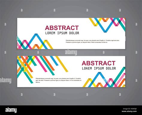 Abstract Colorful Triangle Pattern Background Advertising Banner