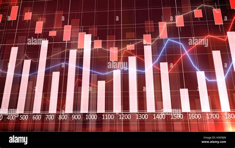 Abstract Business Chart With Bar Charts Stock Photo Alamy