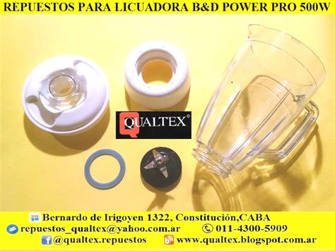 Qualtex Arg Repuestos Para Electrodom Sticos Licuadora Black Decker