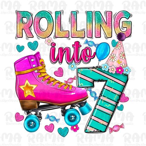 Rolling Into 7 Invitations Etsy