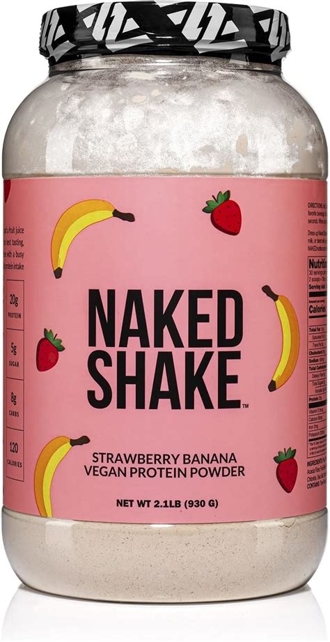 Naked Shake Proteína vegana en polvo fresa plátano Proteína a base