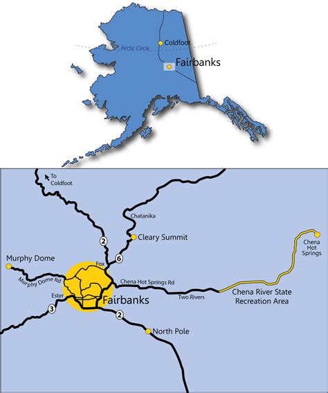 Download Alaska Fairbanks Area Map