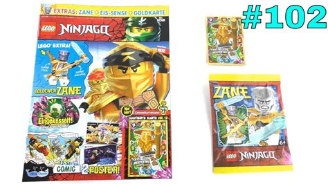 Lego Ninjago Magazin Nr Mit Goldener Zane Minifigur Vom