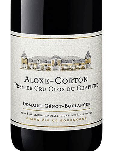 Domaine G Not Boulanger Aloxe Corton Premier Cru Clos Du Chap Tre