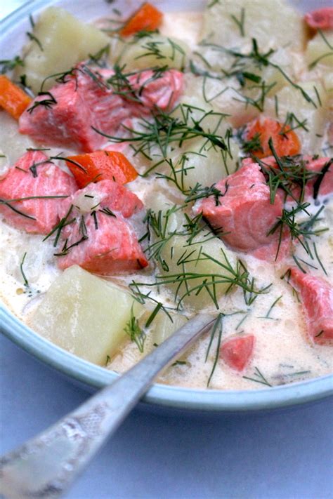 Finnish Salmon Soup (Lohikeitto) - Adamant Kitchen