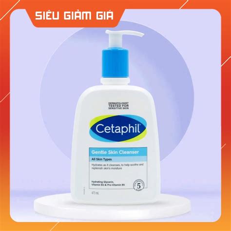 Sữa Rửa Mặt Cetaphil Gentle Skin Cleanser 500ml Sạch Dịu Nhẹ Ngừa Mụn