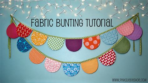 Fabric Bunting Tutorial | pinksuedeshoe