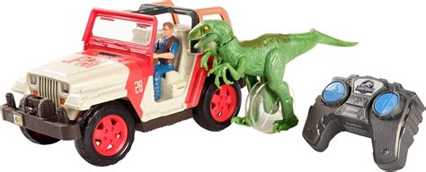 Jurassic World Jeep Wrangler Raptor Attack Rc Vehicle Au Toys And Games