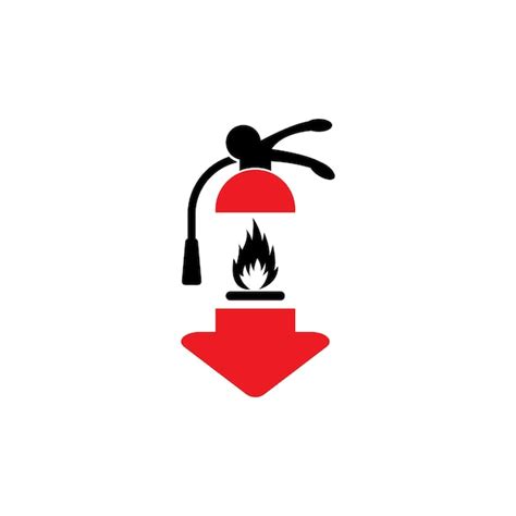 Premium Vector | Fire extinguisher icon vector illustration logo design