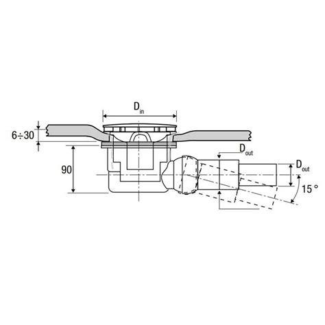 Piletta Per Scarico Doccia Valsir Sifonata E Ispezionabile D Mm