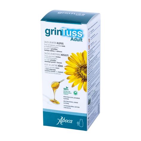 GRINTUSS Adult sīrups 180g BENU LV e Aptieka vie