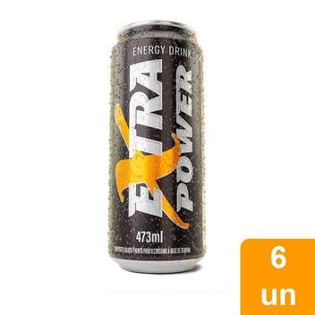 Energético Extra Power 473 ml Embalagem 6 Unidades Bebida