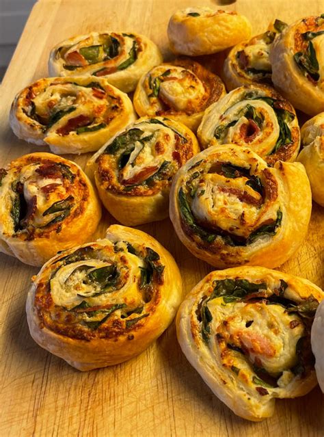 Ham And Cheese Spinach Swirls Pinch Of Nom