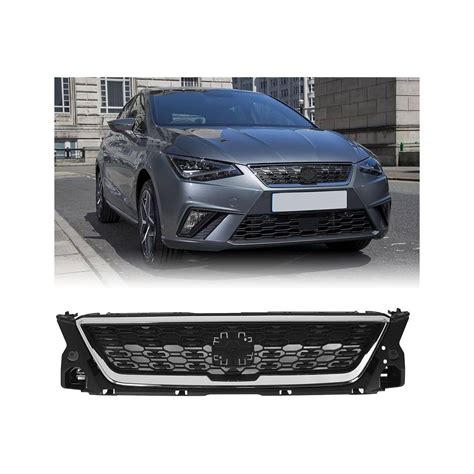 Rejilla Seat Ibiza F Look Fr De A Negra Panal Cromada