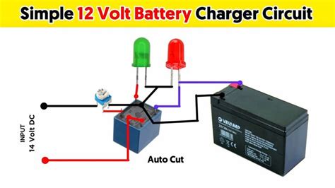 12V Auto Cut Off Battery Charger Circuit