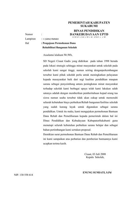 Proposal Rehab Gedung Sekolah Pdf