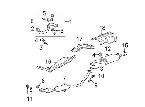 Toyota Corolla Exhaust System Diagram