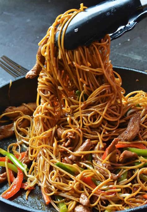 Authentic Chicken Lo Mein Recipe Pf Changs Chicken Lo Mein