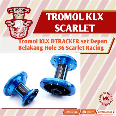 Jual Tromol Trombol Klx Dtracker Set Depan Belakang Hole Scarlet