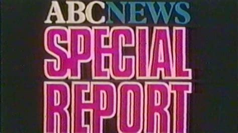 Abc News Special Report Title Card 1985 Youtube