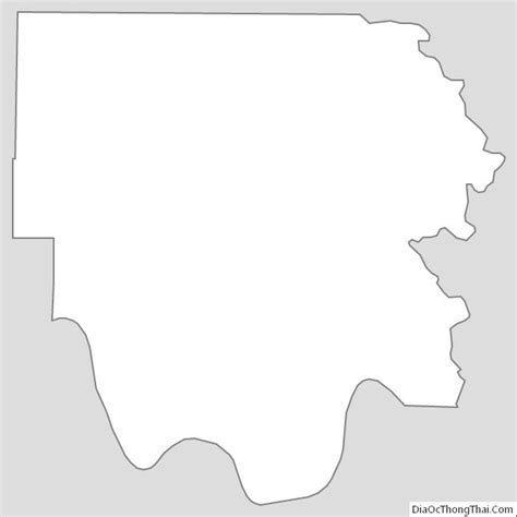 Map of Marshall County, Oklahoma - Thong Thai Real