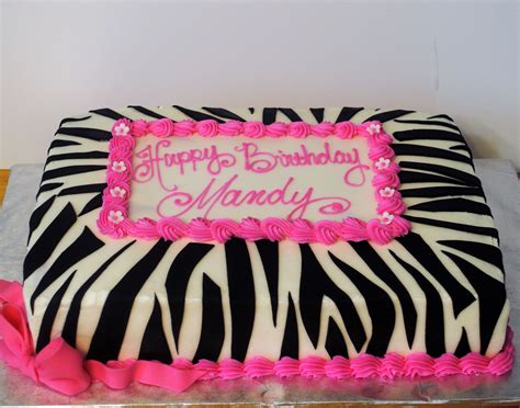 Zebra Cake Girl Bday Party Kids Birthday Ts Birthday Cake Girls