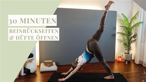 Beinrückseiten Hüfte öffnen Yoga für Anfänger 30 Min YouTube