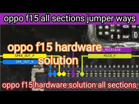 Oppo F15 All Sections Jumper Ways Oppo F15 All Sections Hardware