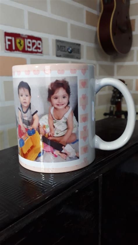 Caneca Personalizada De Porcelana Sua Foto E Frase Elo