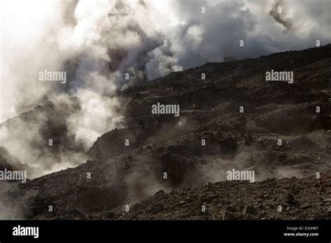 Indonesia Java Island West Java Province Papandayan Volcano M