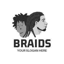 Braids Logo Design Photoadking