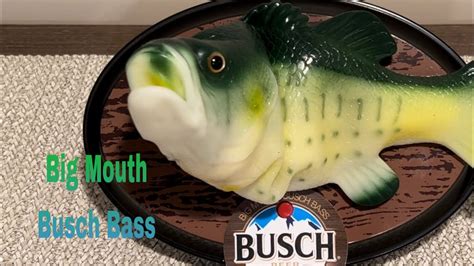 Big Mouth Busch Bass Singing Busch Beer Fish Youtube