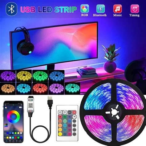 5050 Usb Led Strip Lights 5V Led Rgb Wifi Bluetooth Ribbon Led Tape